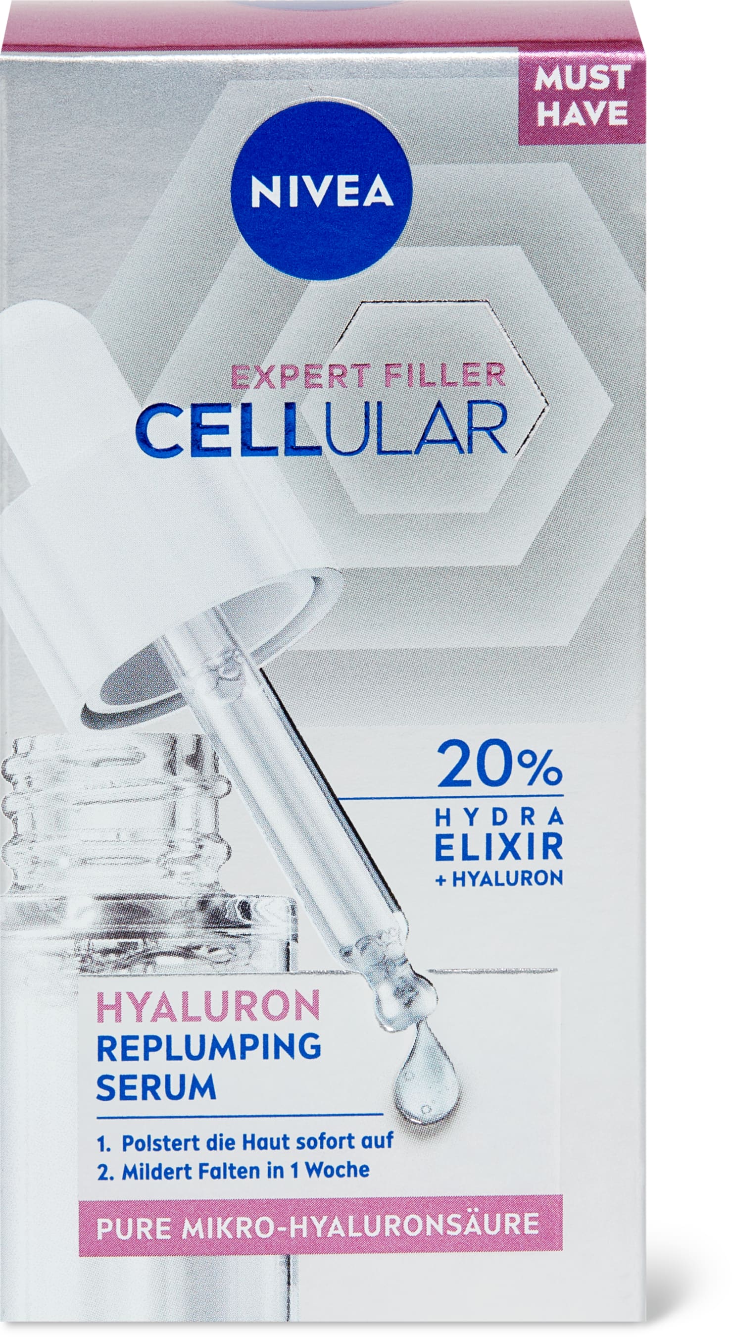 Nivea Aufpolsterndes Serum mit Hyaluronsäure 15ml